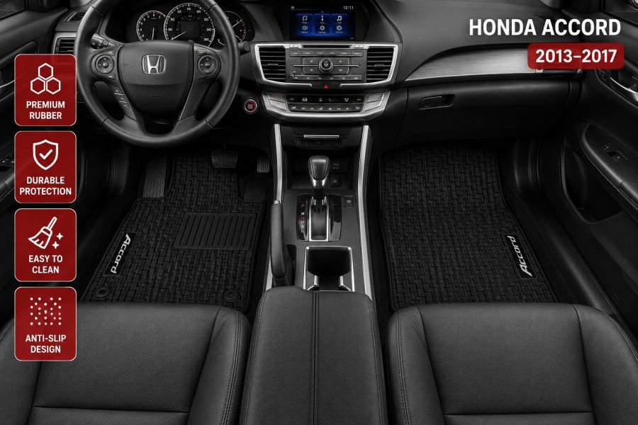 [Floor-Mats] KingMats mbulesat e dyshemesë për Honda Accord (2013–2017)