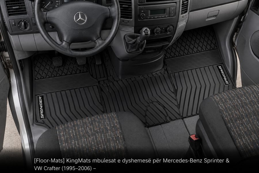 [Floor-Mats] KingMats mbulesat e dyshemesë për Mercedes-Benz Sprinter & VW Crafter (1995–2006) –