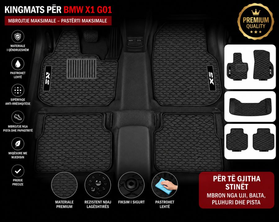 [Floor-Mats] KingMats Tapetet e dyshemesë për BMW X1 G01 –