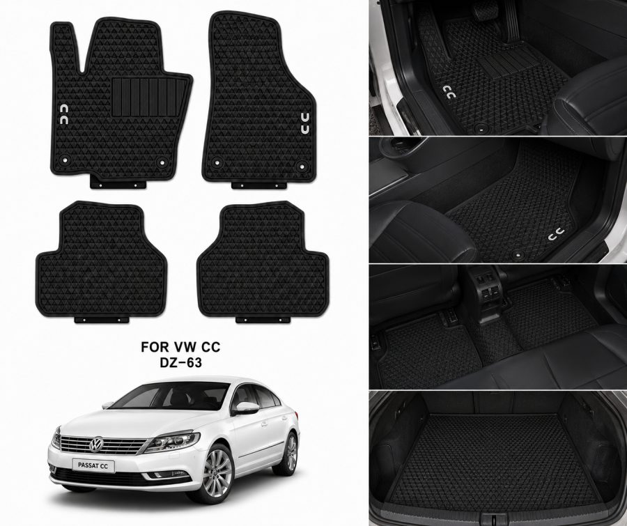 [Floor-Mats] KingMats mbulesë për makinë për Passat CC 2008–2017 –