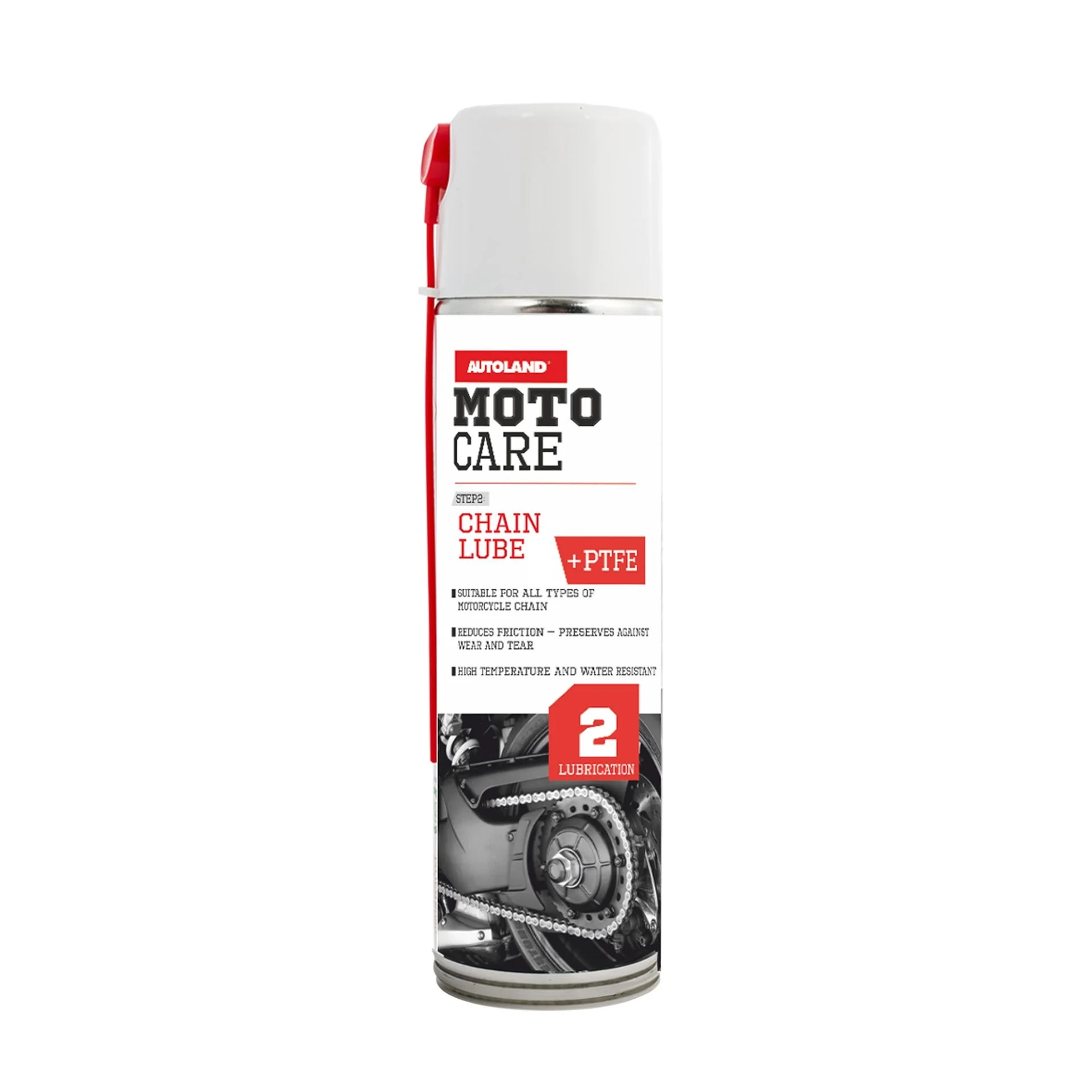 Sprajt lubrifikues për zinxhir me Teflon MOTOCARE 500ml Autoland –