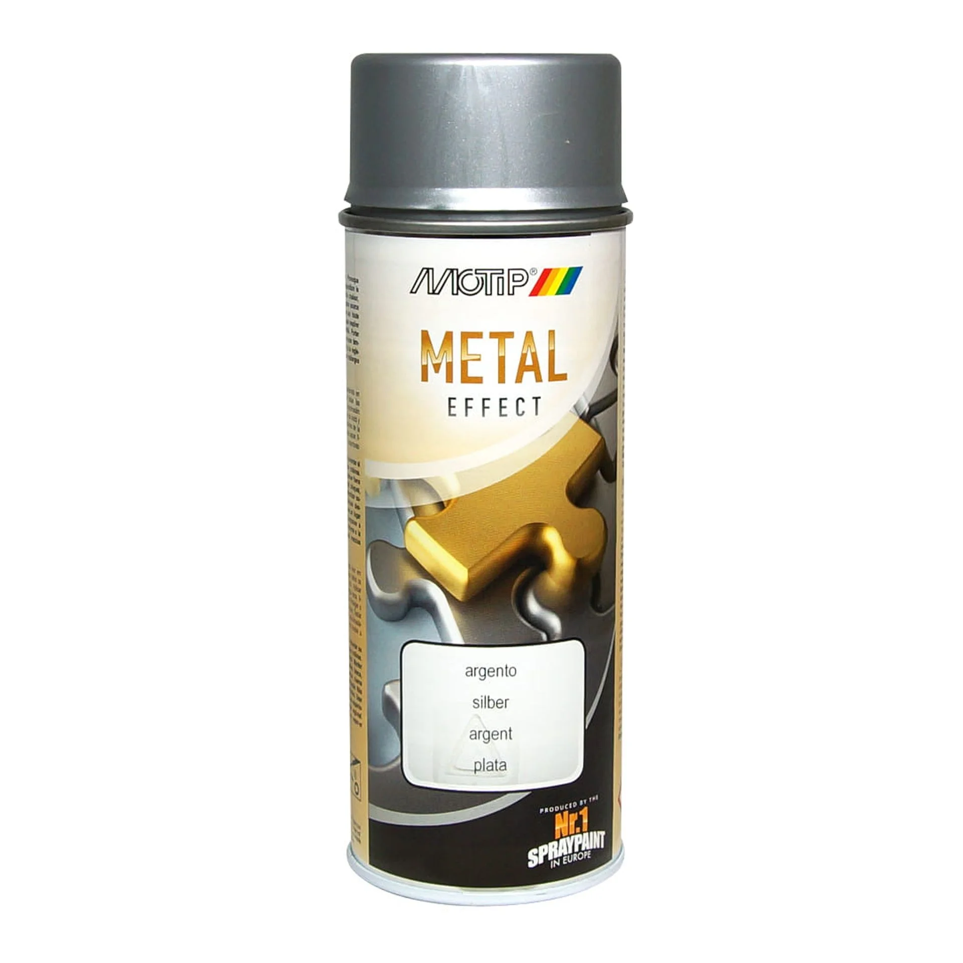 Boja me sprej MOTIP me efekt metalik argjendi 400ml – 304651