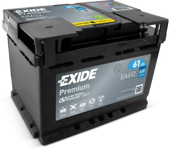AKUMULATOR EXIDE PREMIUM CARBON 2.0 61Ah 600A –