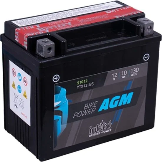 Bateria e motocikletës AGM 51012 YTX12-BS –