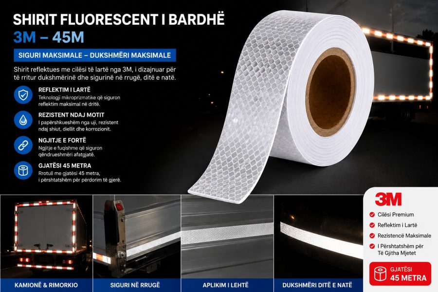 Shirit fluorescent i bardhë 3M 45M –
