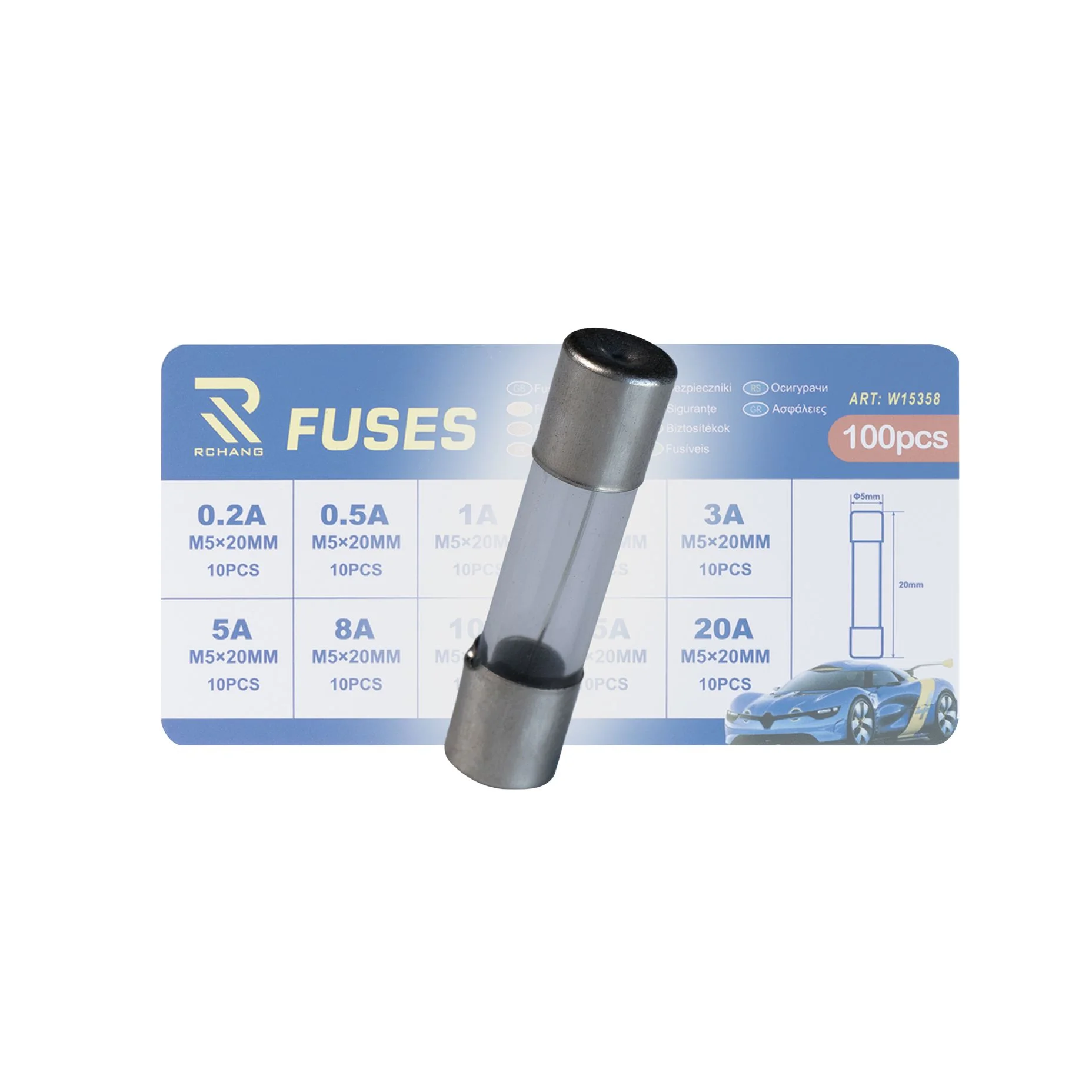 Fusibil qelqi 100 copë – W15358