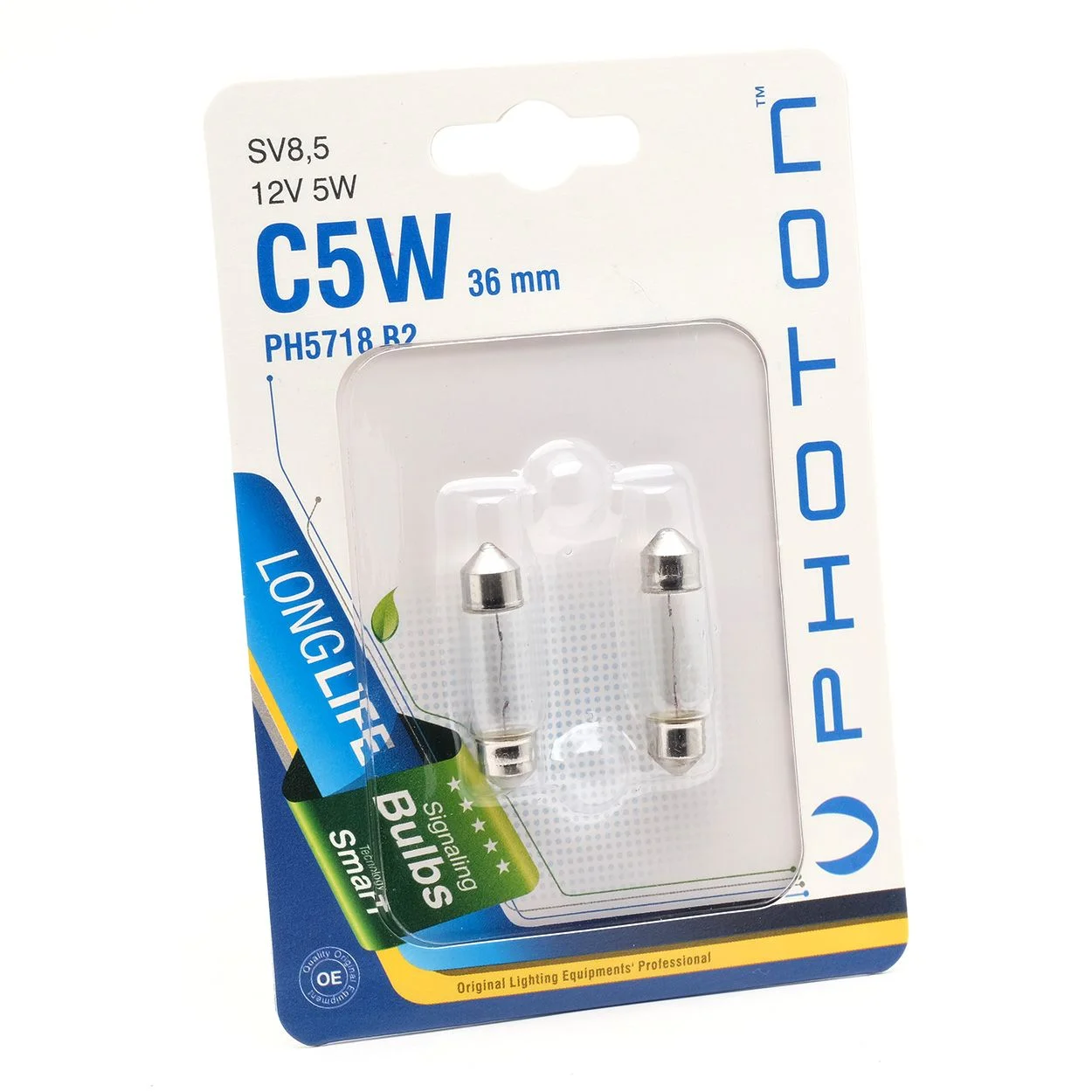C5W 12V 36mm. FESTOON PAKETË BLISTERI ME 2 Copë – PH5718 B2