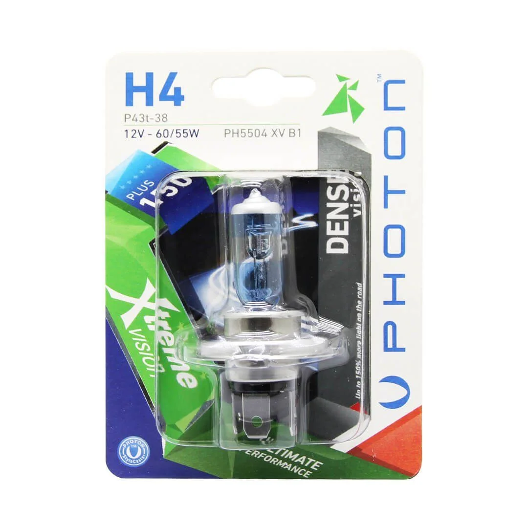 H4 12V 60/55W XTREME VISION +150% MË SHUMË DRIQËR (PAKUESIA E VETME) – PH5504 XV B1