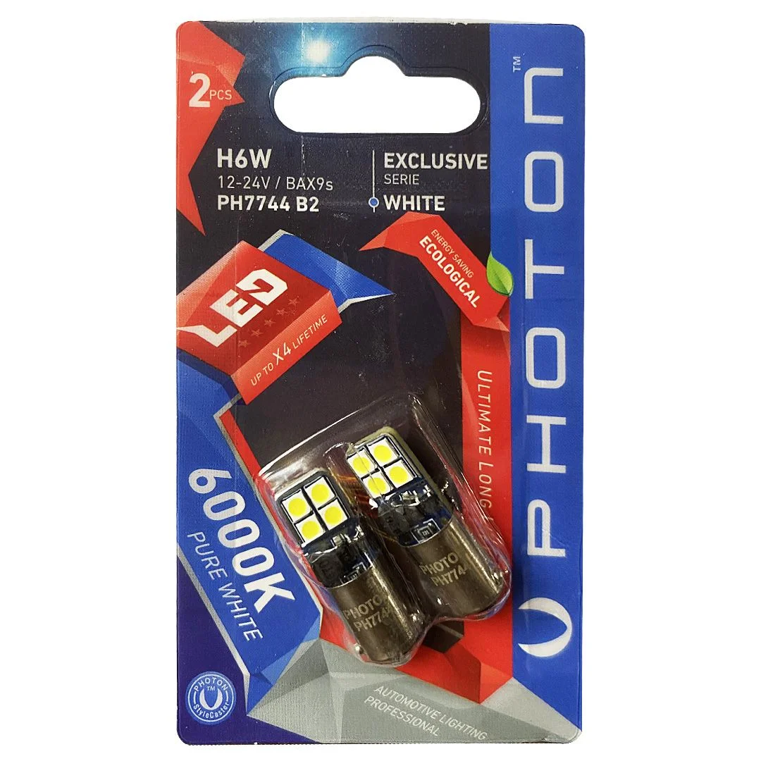 H6W 12-24V EXKLUZIVE CANBUS LED (2 copë në blister) – PH7744 B2