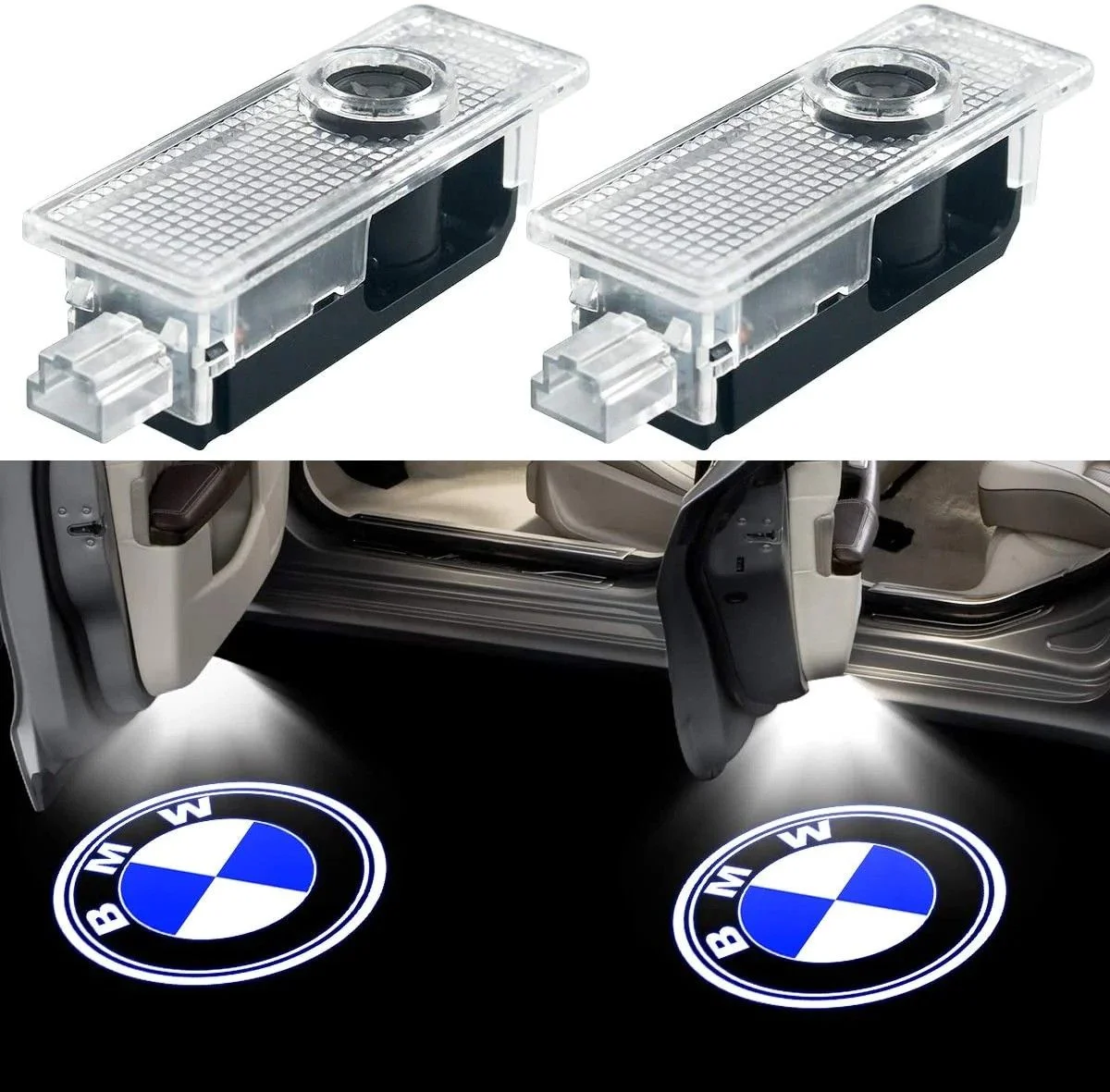 Logoja LED në derën e BMW-së –